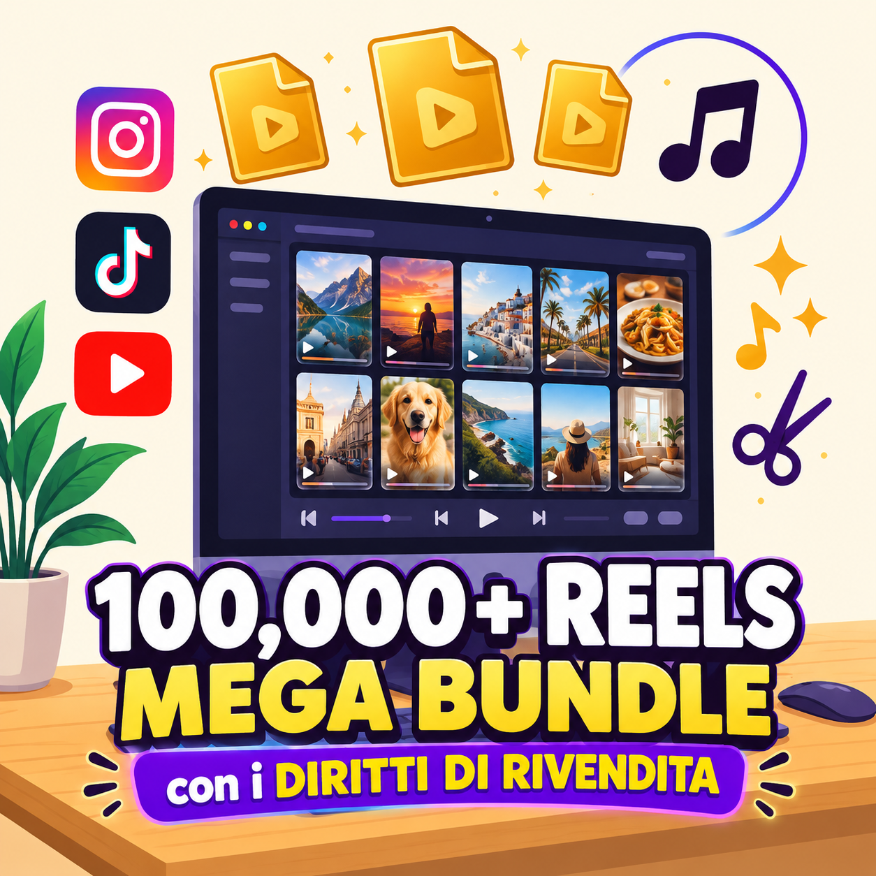 Bundle di Reel con diritti di rivendita